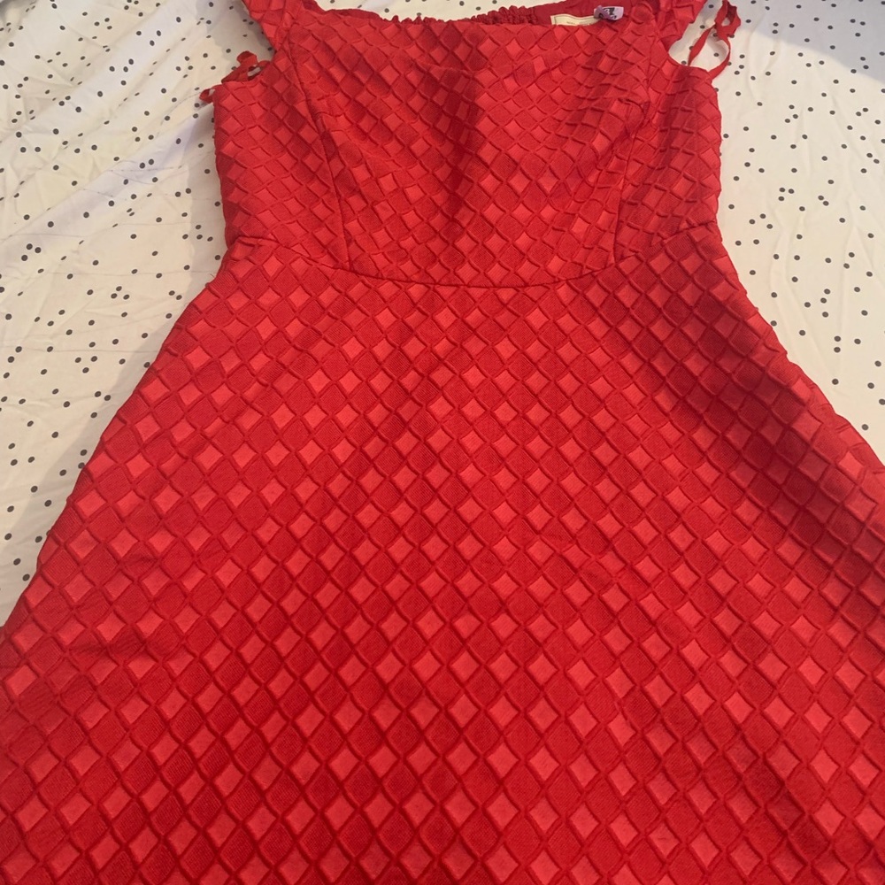 Elegant Red Sleeveless Dress